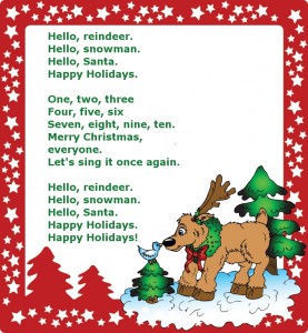 Christmas-song №1 (Очень простая новогодняя песенка для детей на английском языке)