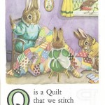 Карточки с английским алфавитом и стишками для детей: Q.