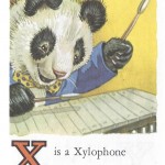 Карточки с английским алфавитом и стишками для детей: X.