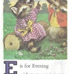 Карточки с английским алфавитом и стишками для детей: E.
