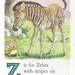 Карточки с английским алфавитом и стишками для детей: Z.