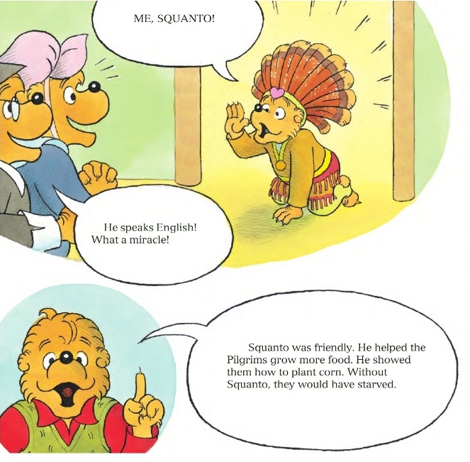 Me, Squanto! He speaks English!