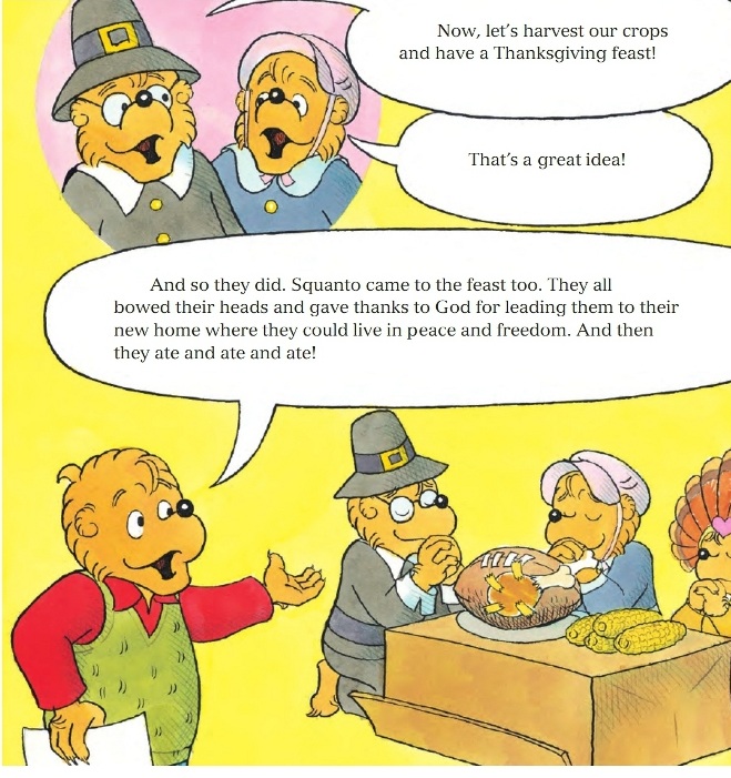 Now let's harvest our crops and have a Thanksgiving feast!