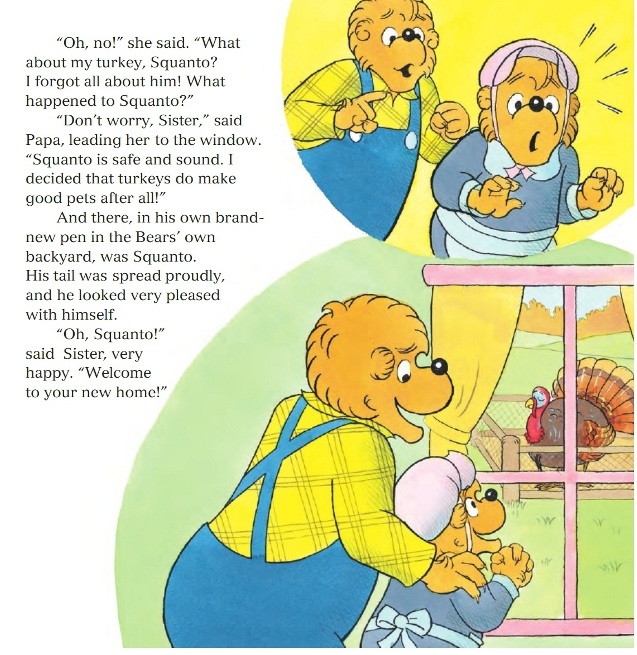 “Oh, no!” she said. “What about my turkey, Squanto?..